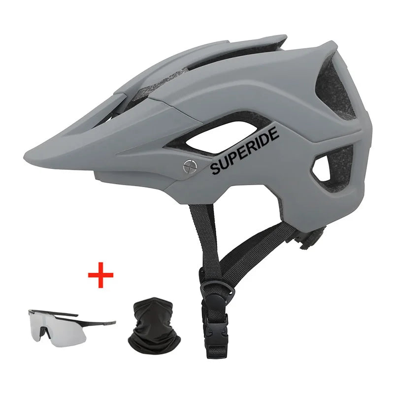 Casque de vélo VTT SUPERIDE moulé DH, casque de sport anti-impact pour vélo de route, de montagne, pour hommes et femmes