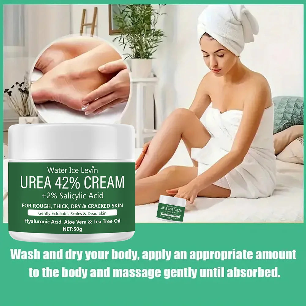 Crème à 42 % d’urée et 2 % d’acide salicylique – soin intensif hydratant pour pieds et mains