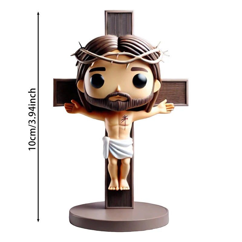 Décoration de Pâques, adorable poupée, statue de Jésus, décoration faite main en résine créative, décoration de chambre, cadeau pour les amateurs d'artisanat