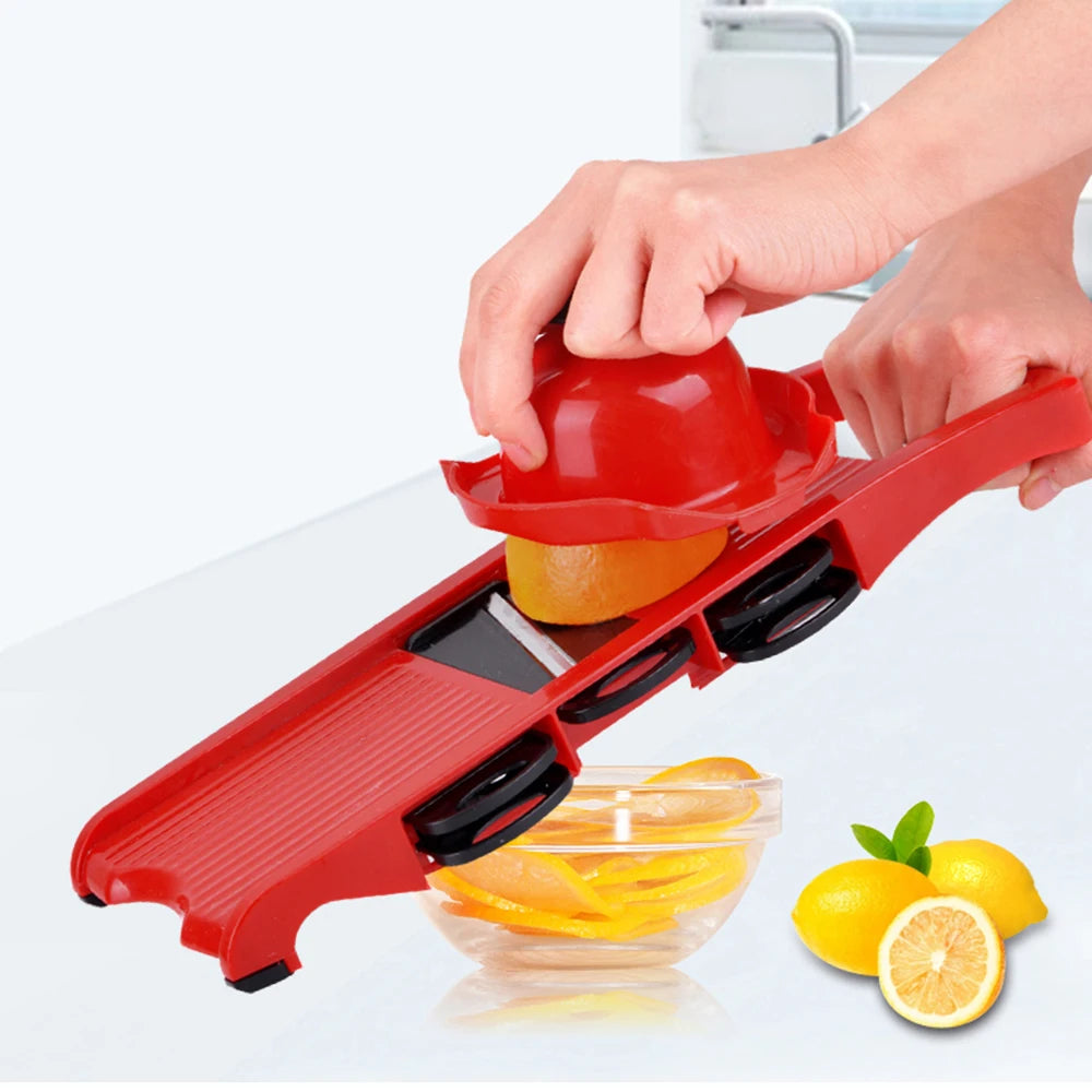 Ensemble d'ustensiles de cuisine pour coupe-fruits, râpe à 6 lames, mandoline à légumes, multifonction