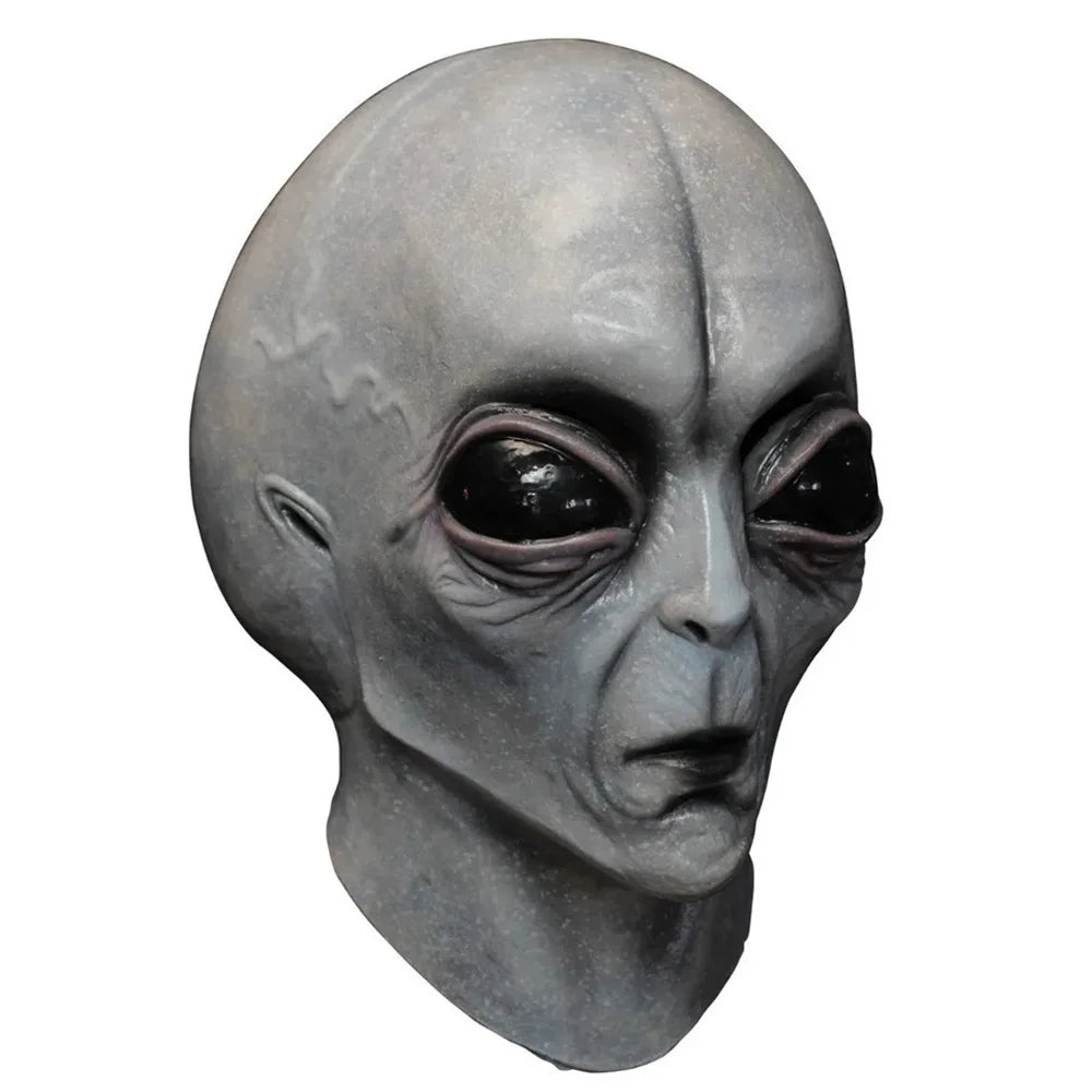 Masque d'Halloween Alien Cosplay Horreur OVNI Crâne Latex Masques Casque Carnaval Déguisement Fête Costume Accessoires