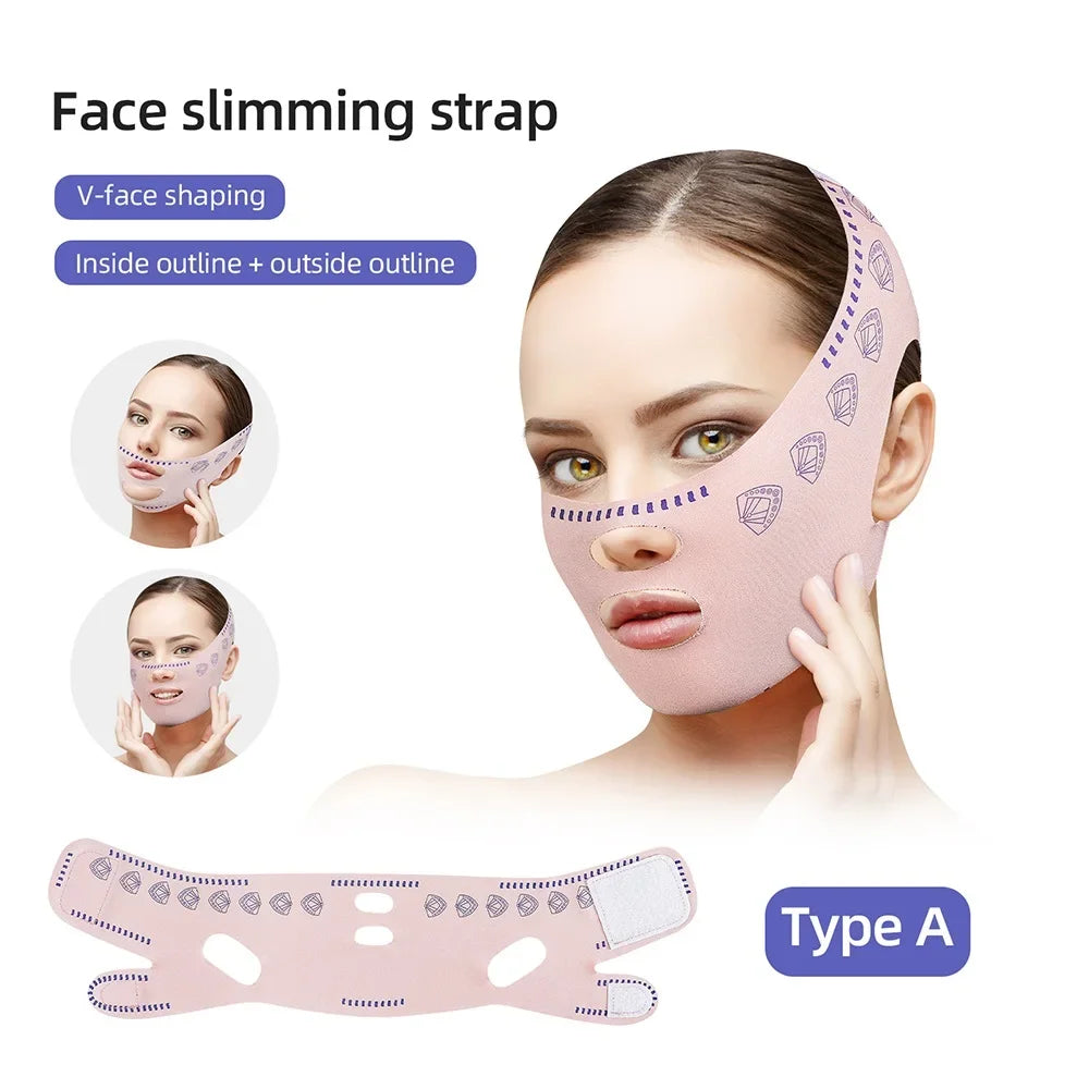 Bandage amincissant pour le visage, ceinture de lifting en V pour femmes, ceinture anti-rides, soins de beauté du visage