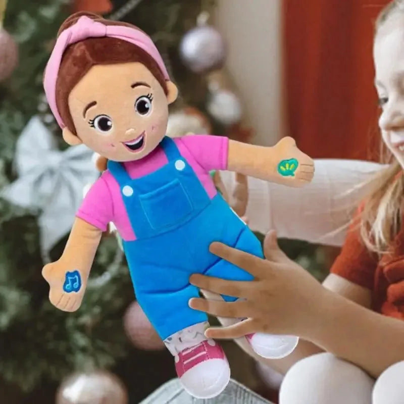 Poupée parlante et chantante Mme Rachel de 30 cm de haut, jouet interactif pour tout-petits, jouets pour filles et garçons de 6 mois à 3 ans et plus, poupée en peluche, jouets pour enfants