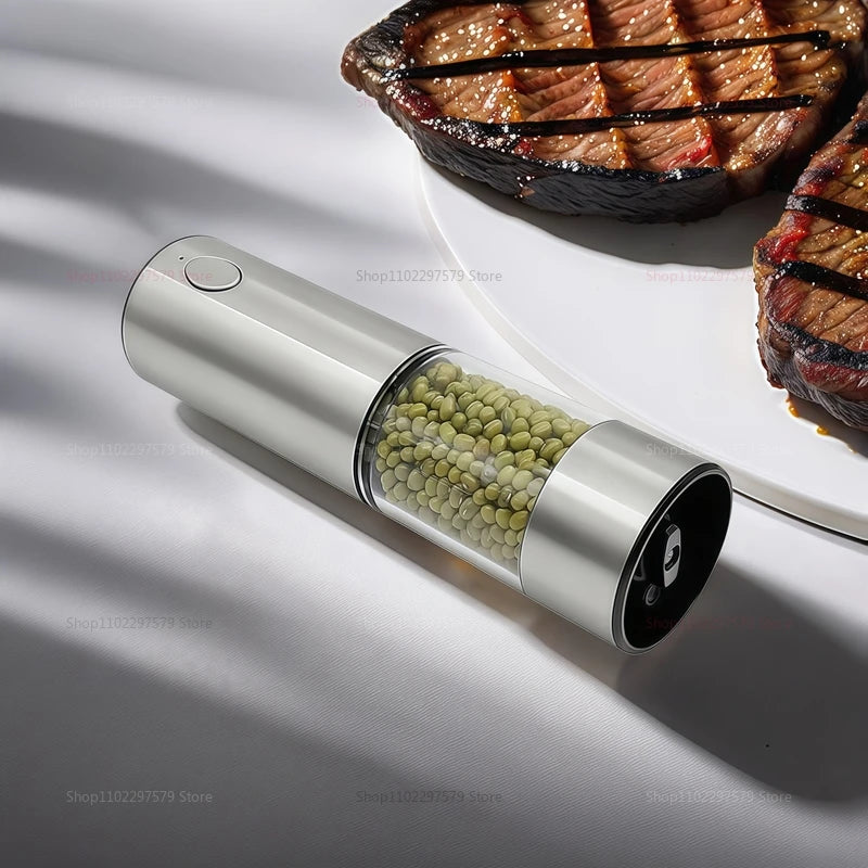 Moulins à poivre et à sel automatiques rechargeables par USB, réglables, électriques, durables
