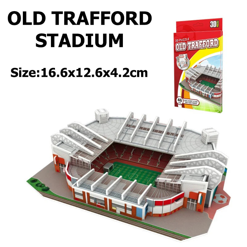 Terrain de football miniature 3D, puzzle à faire soi-même, stades de renommée mondiale, modèles de jeux de football, jouets périphériques, cadeaux d'anniversaire pour fans, DDJ