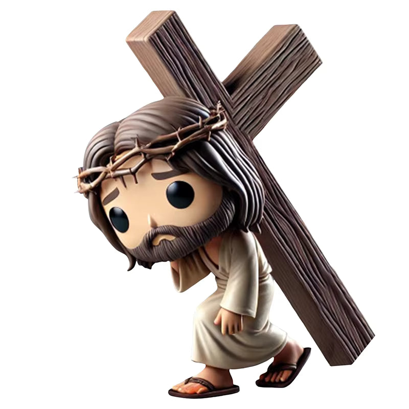 Décoration de Pâques, adorable poupée, statue de Jésus, décoration faite main en résine créative, décoration de chambre, cadeau pour les amateurs d'artisanat