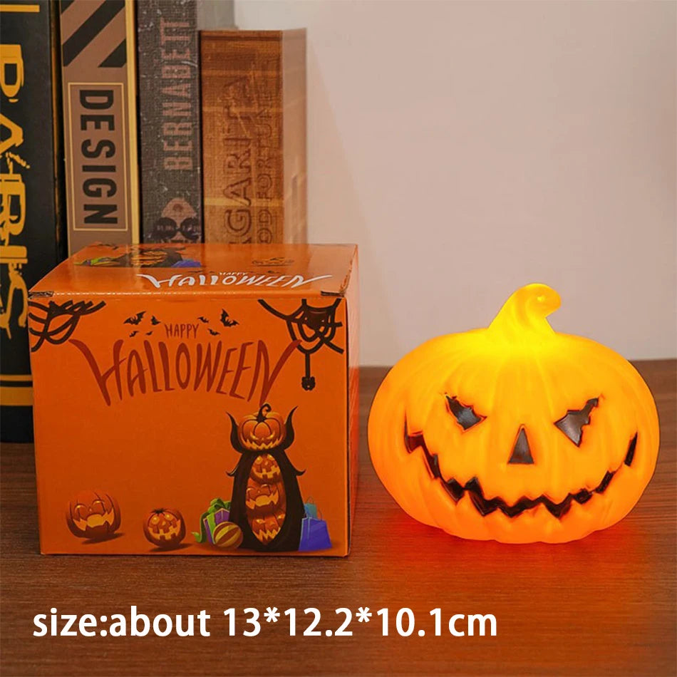 Lanterne citrouille, bougie, lampe d'Halloween, tête de mort, fantôme, cadeau pour enfants, pour chambre à coucher, jardin, fête, décoration, lumière d'ambiance