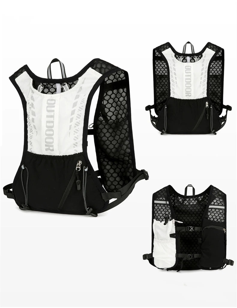 Gilet d'hydratation réfléchissant pour course à pied, sac à dos de cyclisme, sacs de vélo, sport de plein air, escalade, randonnée, VTT, vélo de route, sac à dos d'hydratation