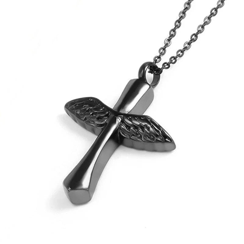 Collier pendentif croix de Saint Benoît Jésus pour hommes et femmes, amulette religieuse chrétienne catholique en acier inoxydable