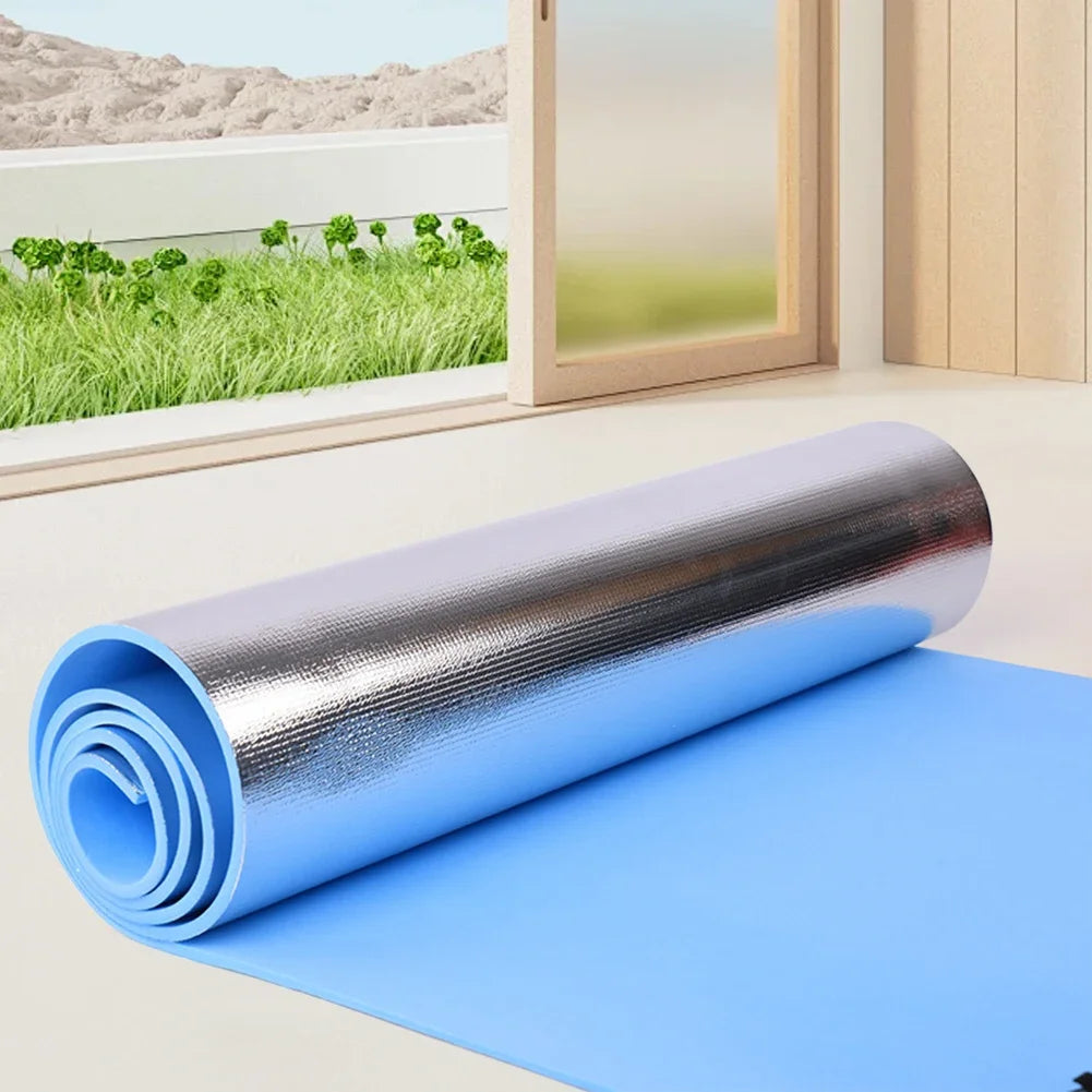 Tapis de yoga imperméable et résistant à l'humidité, épais, portable et multifonction, idéal pour le camping, le pique-nique et les exercices de fitness.