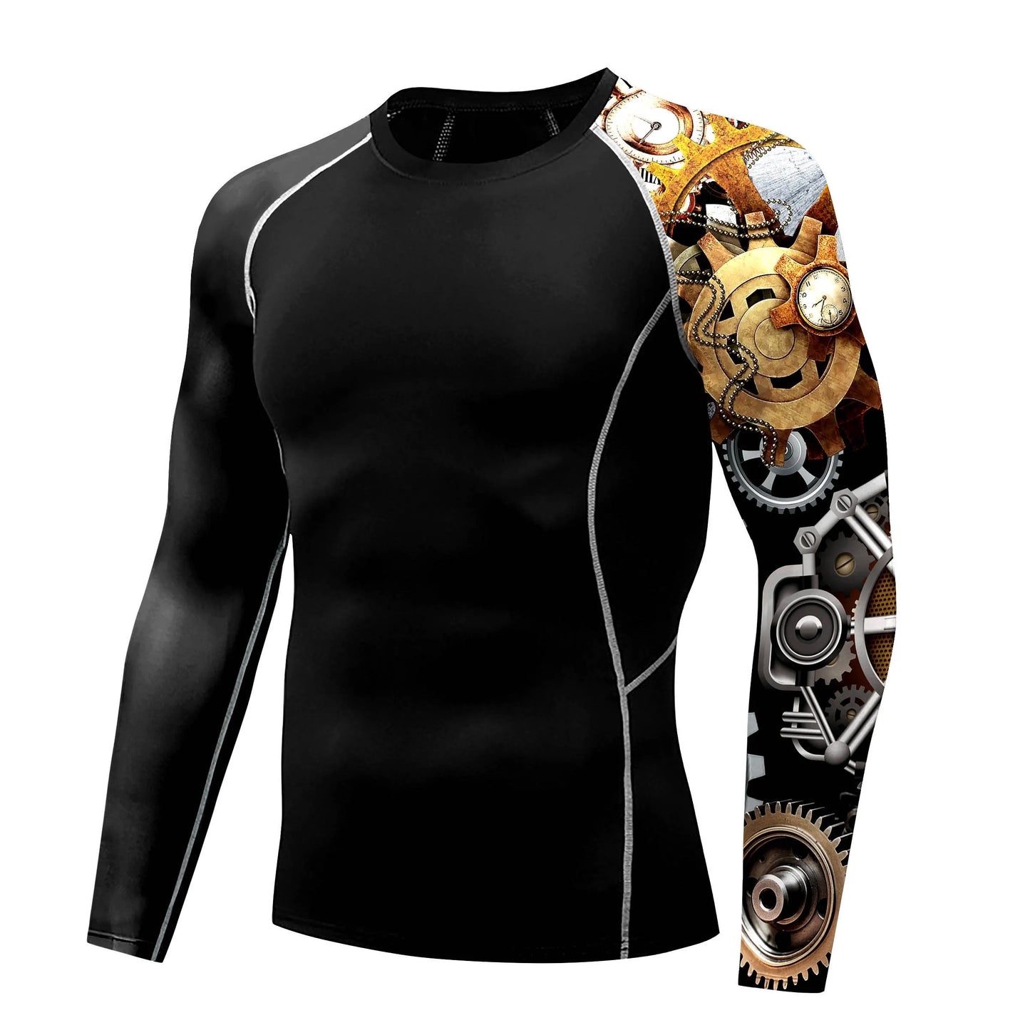 Combinaison de surf à manches longues et séchage rapide pour homme, t-shirt de sport, de fitness, maillot de bain d'été, haut de natation, vêtements pour hommes