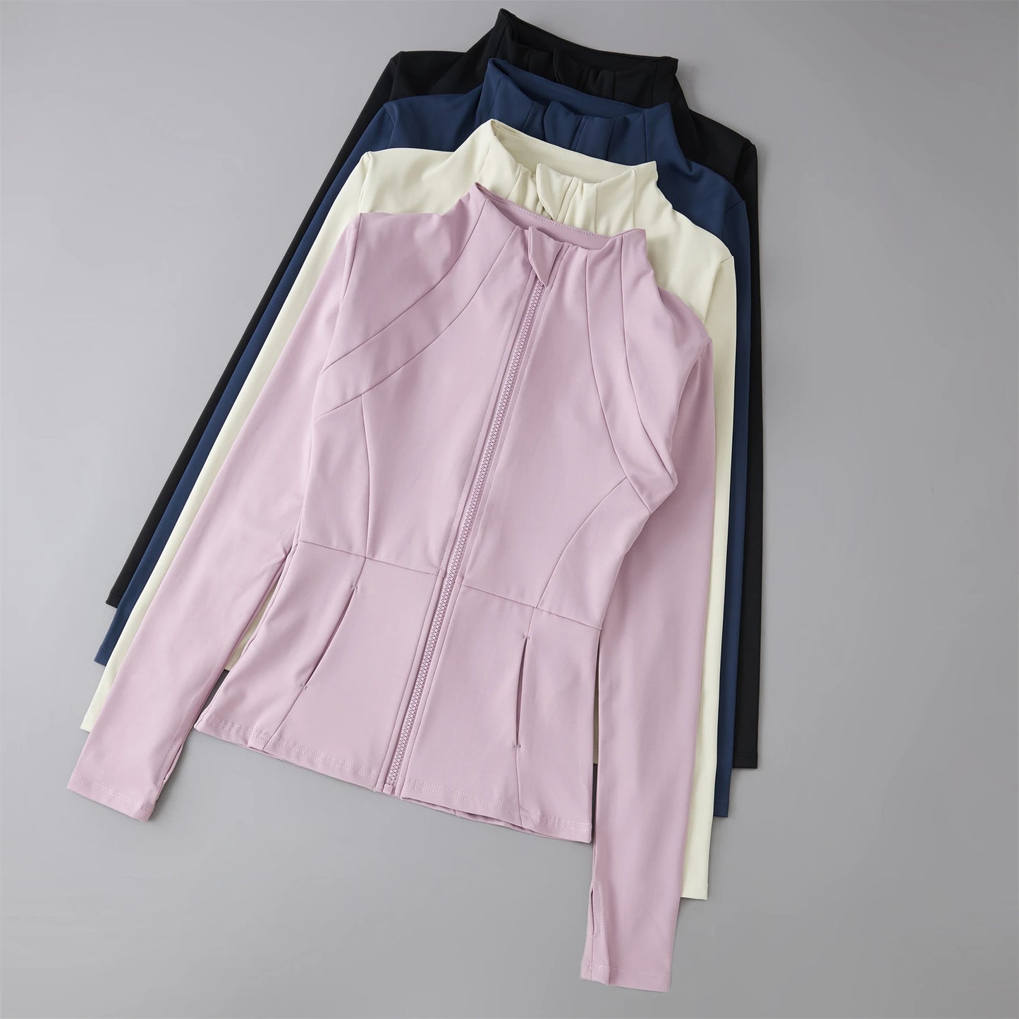 Vêtements de yoga coupe-vent vêtements de sport femme course à pied sweat à manches longues vestes de sport haut femmes entraînement hauts vêtements de sport