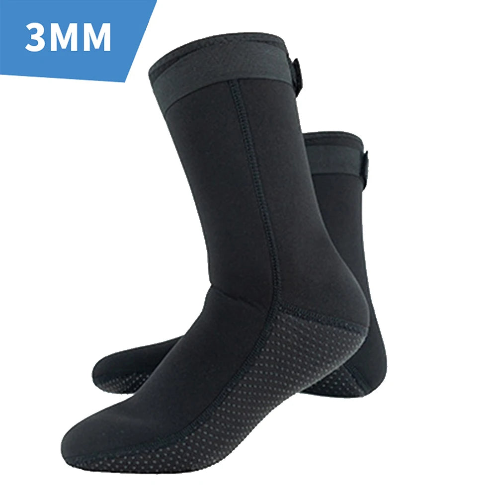 Chaussettes de plongée en néoprène 5 mm, combinaisons de plongée, chaussures de surf, bottes de natation thermiques antidérapantes à séchage rapide, chaussures aquatiques, chaussettes de plage chaudes pour hommes et fe