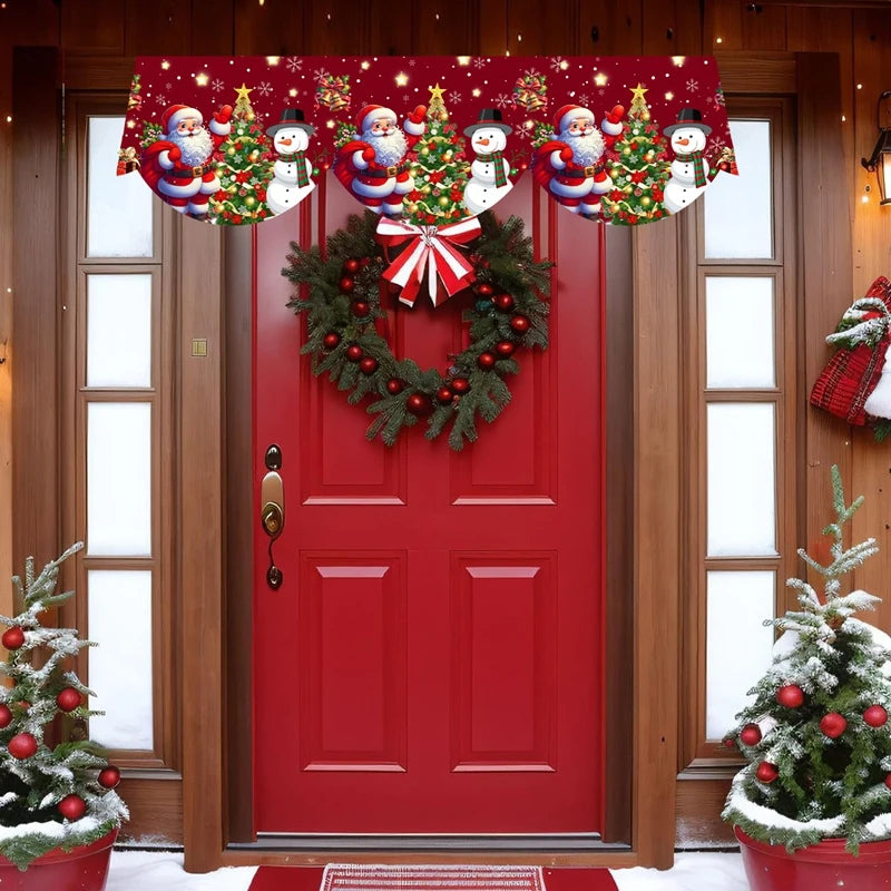 Décorations de Noël pour cheminée, écharpe, Père Noël, bonhomme de neige, nappe, décorations de Noël pour la maison, cadeaux de Noël 2025, Nouvel An 2026