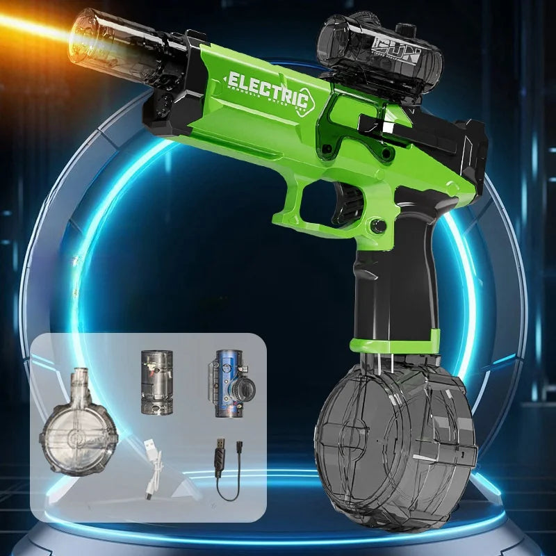 Pistolet à eau électrique haute pression pour enfants, jouets d'été, jeux de combat, plage, piscine, jardin, pistolet à eau automatique, cadeaux