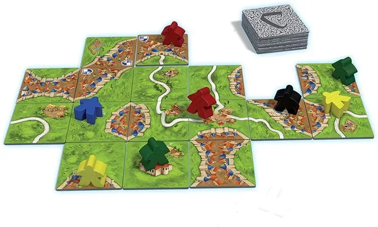 Jeu de société Carcassonne Édition Hiver 2 à 5 joueurs Pour famille/fête/cadeau Meilleur cadeau Jeu de placement de tuiles amusant Jeu de société