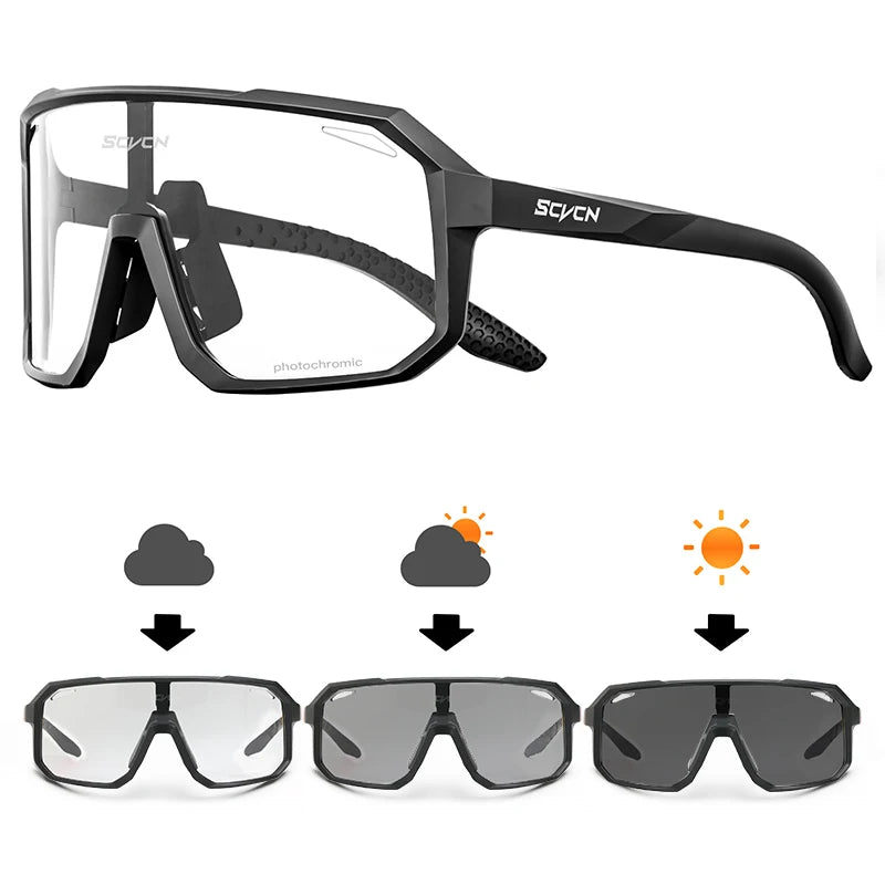 SCVCN Lunettes de soleil de cyclisme pour VTT, pour l'extérieur, UV400, pour femmes, sport, course à pied, hommes, vélo de route