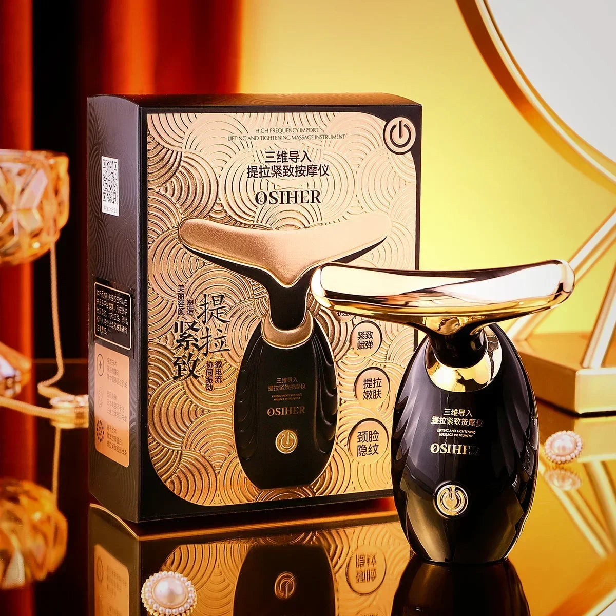 Appareil de beauté pour le visage, lifting du cou, anti-rides, massage facial, rajeunissement de la peau, double menton fin, vibrateur, livraison directe