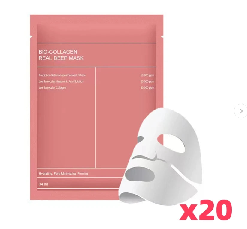 Masque facial au collagène bio, rétrécit les pores, hydrate en profondeur, masque de nuit, hydratant, rafraîchissant, éclaircissant, soin coréen pour la peau
