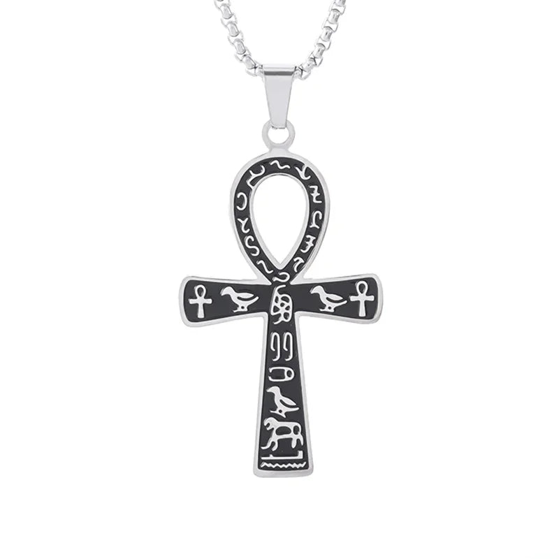 Collier pendentif croix de Saint Benoît Jésus pour hommes et femmes, amulette religieuse chrétienne catholique en acier inoxydable