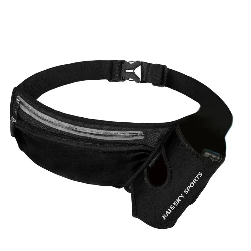Sac banane d'hydratation pour course de marathon, sac banane de sport, triangle d'escalade, randonnée, gym, fitness, pochette banane avec bouteille d'eau