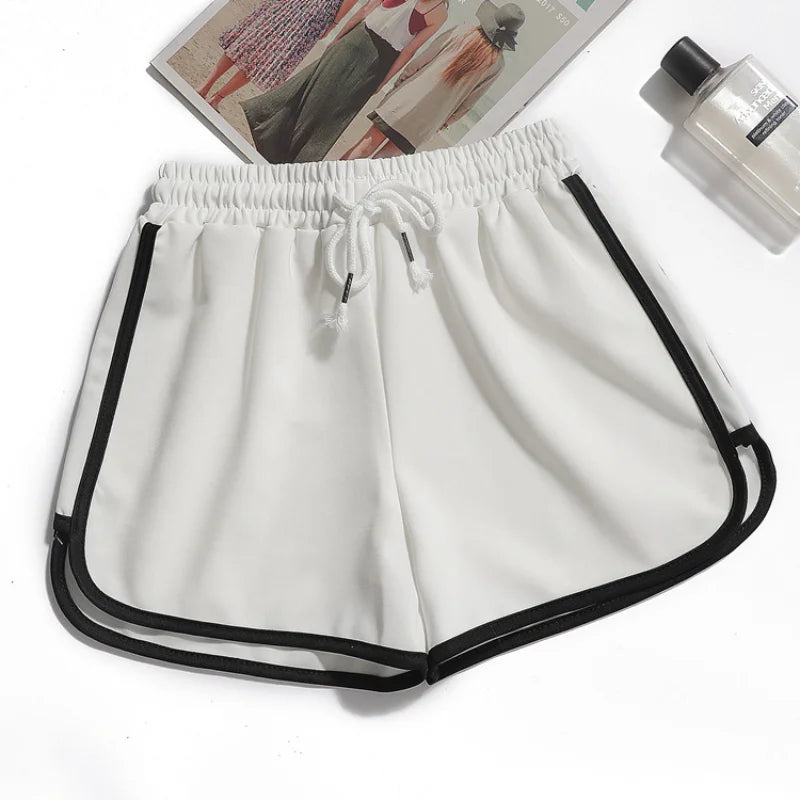 Shorts de yoga pour femmes, vêtements d'extérieur d'été, taille moyenne, pantalons décontractés amples et droits, pantalons courts de gym à jambes larges, minces et respirants