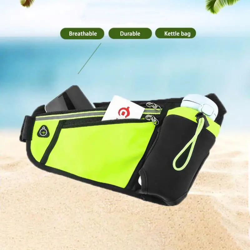 Sac banane d'hydratation pour course de marathon, sac banane de sport, triangle d'escalade, randonnée, gym, fitness, pochette banane avec bouteille d'eau