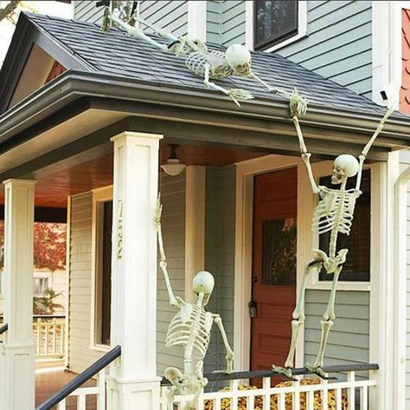 1 pièce de squelette humanoïde à modeler pour Halloween, accessoire décoratif pour maison hantée, chambre à coucher, balcon, décoration de fête, fournitures de bricolage