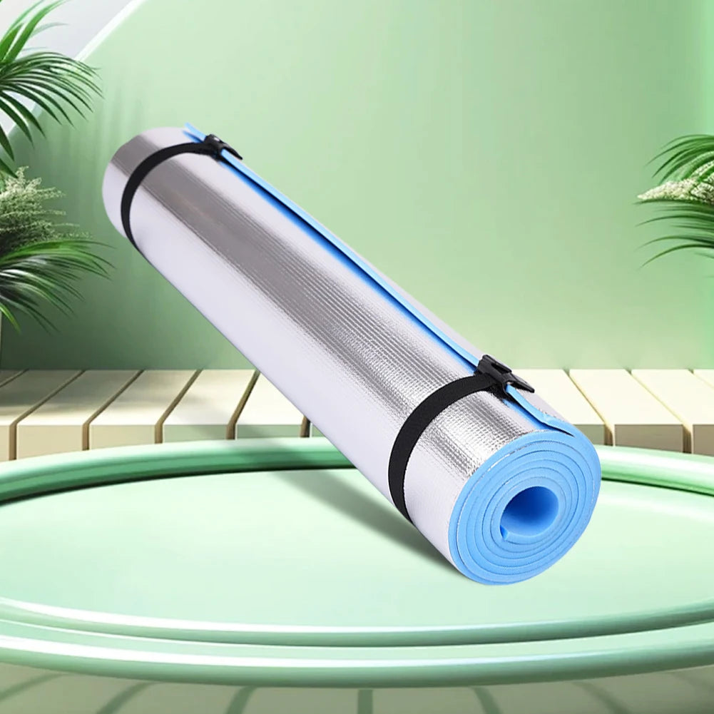 Tapis de yoga imperméable et résistant à l'humidité, épais, portable et multifonction, idéal pour le camping, le pique-nique et les exercices de fitness.