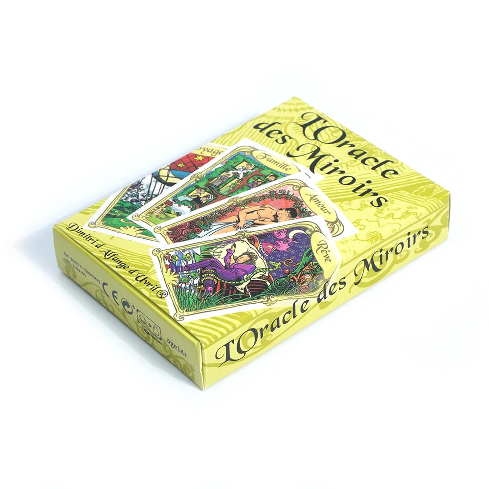 Cartes de Tarot anglais Oracle des Miroirs Un Outil Précieux pour la Divination et la Guidance Spirituelle Jeu de Fête en Famille