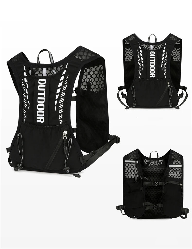 Gilet d'hydratation réfléchissant pour course à pied, sac à dos de cyclisme, sacs de vélo, sport de plein air, escalade, randonnée, VTT, vélo de route, sac à dos d'hydratation