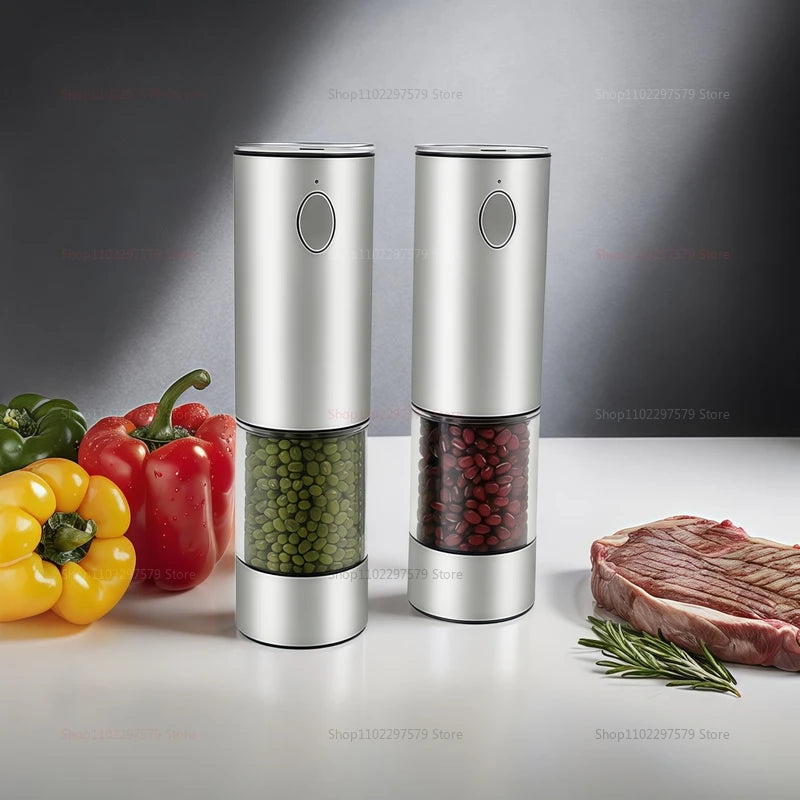 Moulins à poivre et à sel automatiques rechargeables par USB, réglables, électriques, durables
