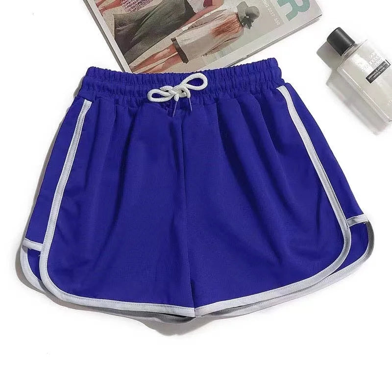 Shorts de yoga pour femmes, vêtements d'extérieur d'été, taille moyenne, pantalons décontractés amples et droits, pantalons courts de gym à jambes larges, minces et respirants