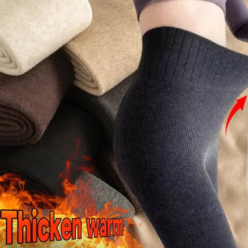 Nouveaux leggings thermiques épais d'hiver pour femmes, collants épais et extensibles en polaire, velours et laine, collants amincissants taille haute