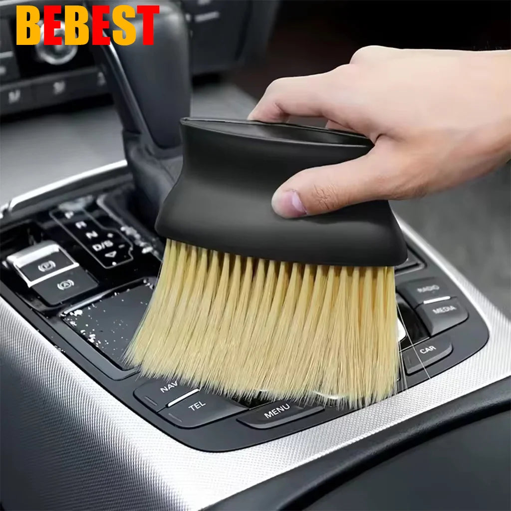 Brosse de modèle général de voiture, tableau de bord, sortie de sortie, carrosserie, décoration intérieure, brosse à poussière, brosse à cheveux propre, quatre saisons