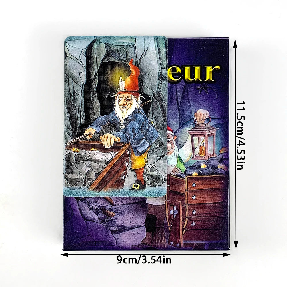 Board Game Cards Table Games Dwarf Gold Mine Digging Miner Board Game，English Version Cards Family Interactive Games Tools