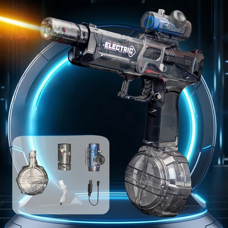 Pistolet à eau électrique haute pression pour enfants, jouets d'été, jeux de combat, plage, piscine, jardin, pistolet à eau automatique, cadeaux