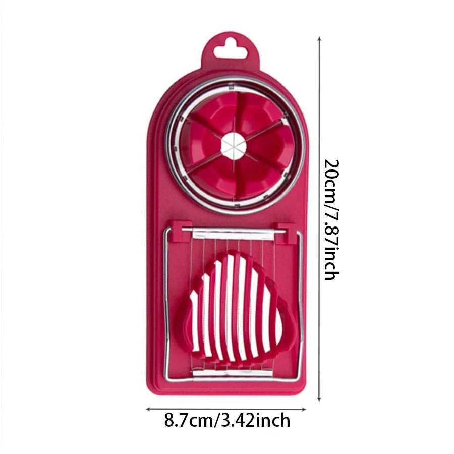 Coupe-œufs multifonctionnel avec base en PP et fil d'acier inoxydable 2 en 1, pour suspendre les œufs. Accessoires de cuisine de haute qualité.