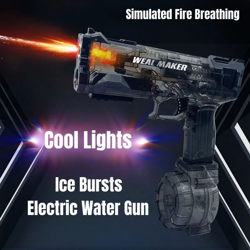 Pistolet à eau électrique haute pression pour enfants, jouets d'été, jeux de combat, plage, piscine, jardin, pistolet à eau automatique, cadeaux