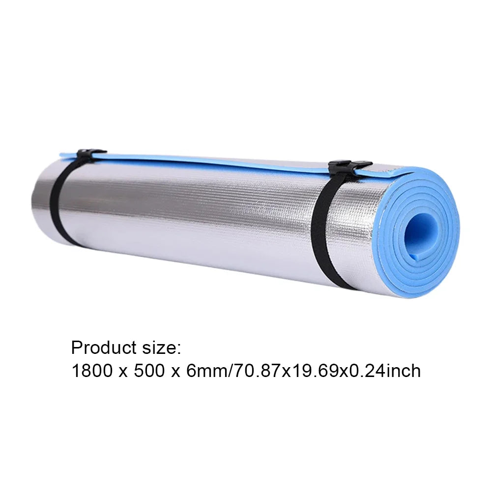 Tapis de yoga imperméable et résistant à l'humidité, épais, portable et multifonction, idéal pour le camping, le pique-nique et les exercices de fitness.