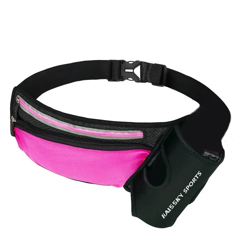 Sac banane d'hydratation pour course de marathon, sac banane de sport, triangle d'escalade, randonnée, gym, fitness, pochette banane avec bouteille d'eau