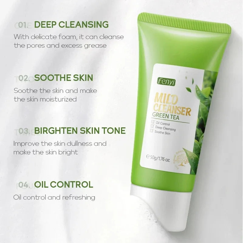 Nettoyant visage à la vitamine C Nettoyage en profondeur de la peau Hydratant Élimination des points noirs Soins de la peau Nettoyant visage Mousse nettoyante pour le visage Soins de la peau
