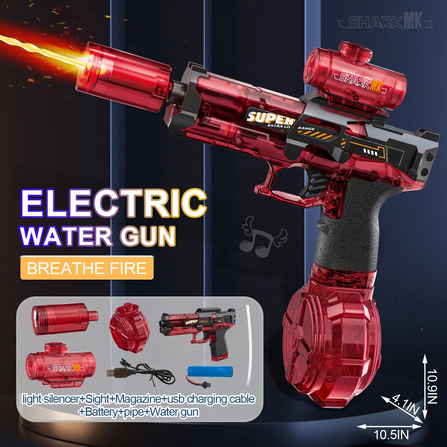 Pistolet à eau électrique haute pression pour enfants, jouets d'été, jeux de combat, plage, piscine, jardin, pistolet à eau automatique, cadeaux