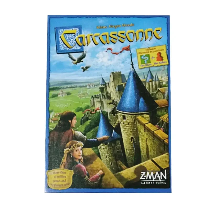 Jeu de société Carcassonne Édition Hiver 2 à 5 joueurs Pour famille/fête/cadeau Meilleur cadeau Jeu de placement de tuiles amusant Jeu de société
