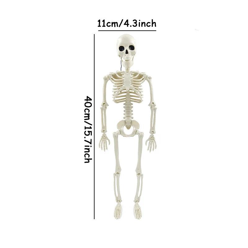 1 pièce de squelette humanoïde à modeler pour Halloween, accessoire décoratif pour maison hantée, chambre à coucher, balcon, décoration de fête, fournitures de bricolage