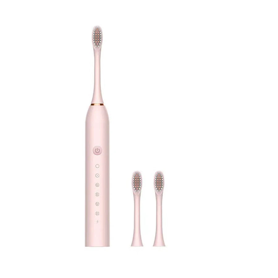 Brosse à dents électrique sonique pour adultes, tête de brosse DuPont étanche IPX7, rechargeable par USB, nettoyage haute fréquence, 6 modes de nettoyage
