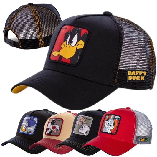 Casquette de baseball unisexe avec dessin animé, haute qualité, pour homme, camionneur