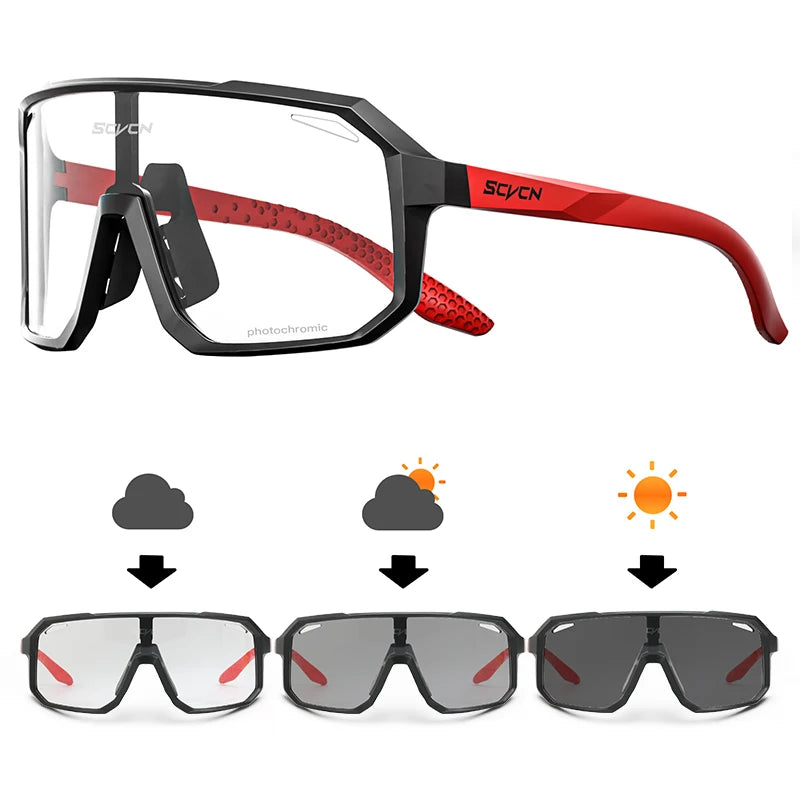 SCVCN Lunettes de soleil de cyclisme pour VTT, pour l'extérieur, UV400, pour femmes, sport, course à pied, hommes, vélo de route