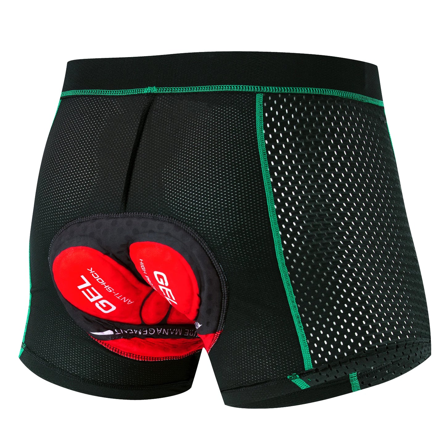 Nouveaux shorts de cyclisme pour hommes, sous-vêtements de cyclisme en maille respirante, sous-vêtements d'équitation avec coussin en gel, shorts de vélo antichoc, sous-vêtements de vélo