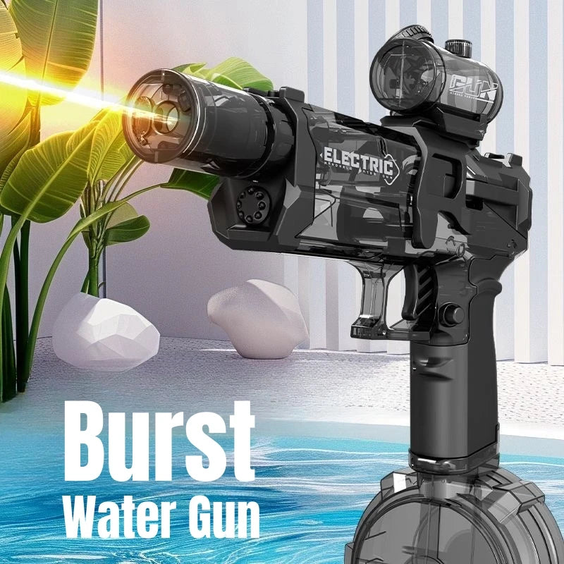 Pistolet à eau électrique haute pression pour enfants, jouets d'été, jeux de combat, plage, piscine, jardin, pistolet à eau automatique, cadeaux